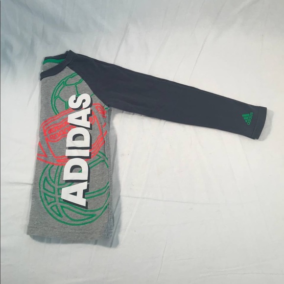 Kids Adidas Logo Graphic LS T-Shirt Size 5 - Picture 5 of 5